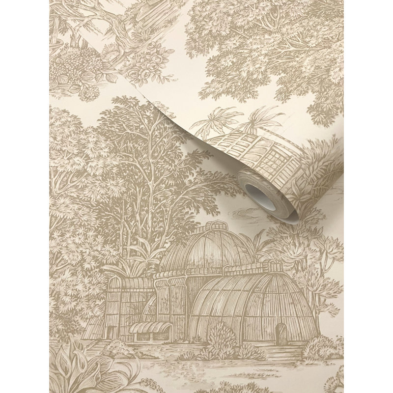 Le papier peint texturé non tissé Timeless Garden Pi., Crème, crème