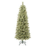 National Tree Company, First Traditions Collection, 6Ft Artificial Arcadia Pine Cashmere Slim Christmas Hinged Tree