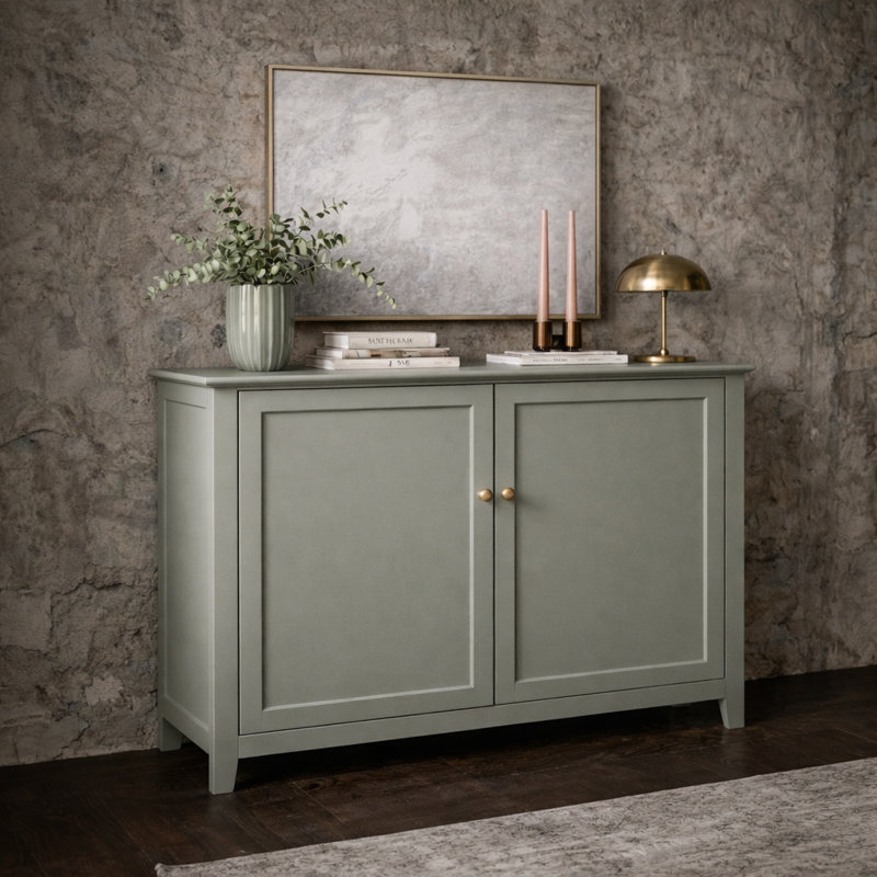 Armoire d'appoint 2 portes Ajalae, Brume conifère