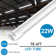 22W 2200LM, T8 4FT LED Shop Light, G13/Bi-pin Base, Frosted Cover