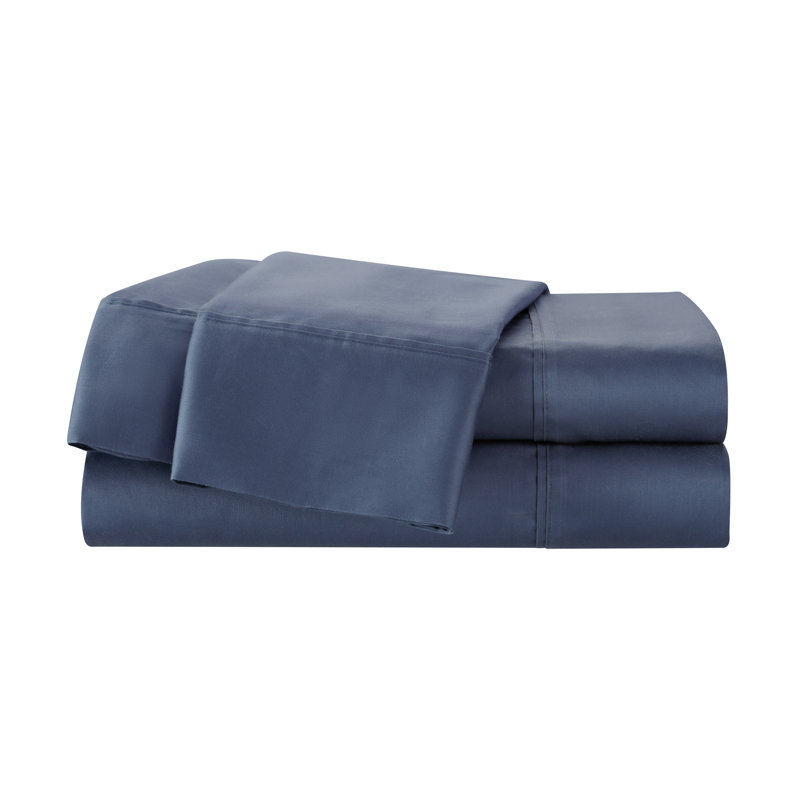 Martex 400 Thread Count Luxury Sheet Set 100% Long Staple Cotton Sateen Weave Silky Soft & Durable, Wrinkle & Fade Resistant, Deep Pocket
