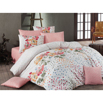 Cotton Floral Duvet Cover