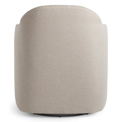 About Face Upholstered Swivel Armchair