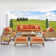 Tullio 8 - Person Patio Conversation Sets with Sunbrella® Cushions
