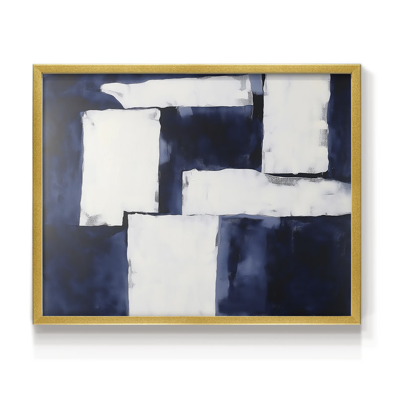 Abstrait, série XXV, reproduction encadrée, H 16 po x l 20 po