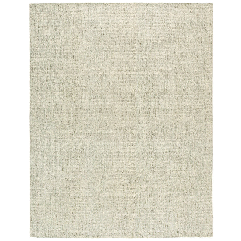 Hand Tufted Abstract Solid Wool/Cotton Rug, 8'-0" x 10'-0" Rectangle