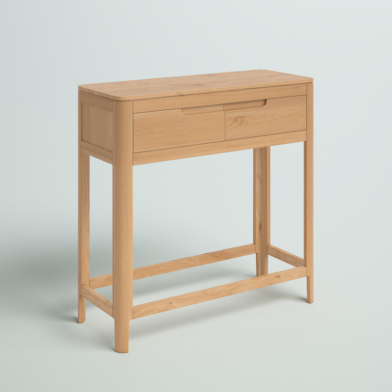 Remi Baylor Oak Side Table with Storage, Oak