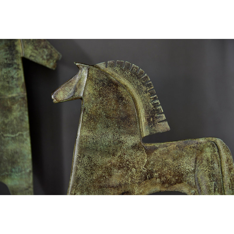 Etruscan Hand Painted Abstract and Sports Decorative Object
