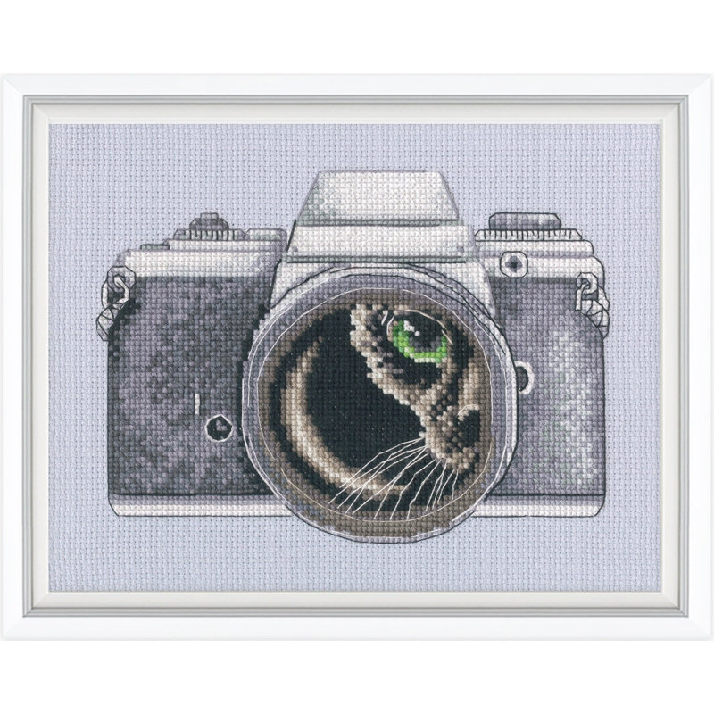 Trousse de point de croix compté Catographer Caméra Vintage par RTO M1037