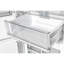 Combo de congélateur inférieur de 48 po Custodge, machine à glaçons 20,6 Cf, Total No Frost, blanc, poignées en laiton antique-129715231