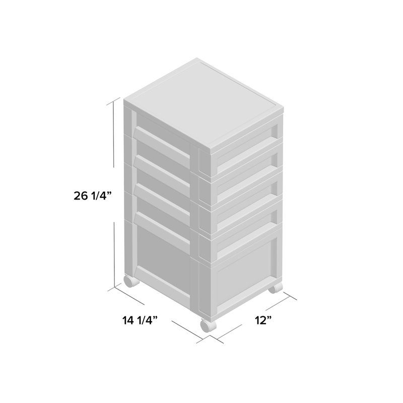 Diego Small 5 Drawer Storage Chest