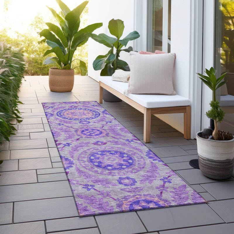 Tapis lavable à la machine intérieur / extérieur Mahaney ACN751, Tapis de couloir 2 pi 3 po x 7 pi 6 po