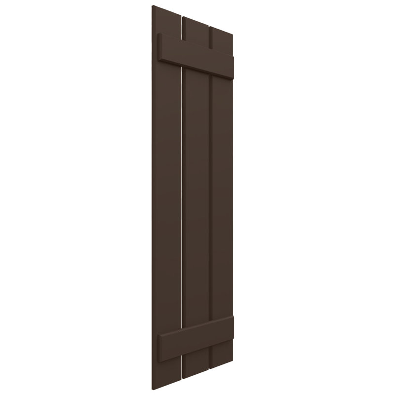 Volets en composite à deux planches EnduraCore de 11 1/4 po x H 33 po, brun raisin (par paire - quincaillerie non incluse)