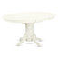 La table de cuisine et les chaises de salle à manger 5 pièces comprennent une table de salle à manger ovale avec rallonge papillon et 4 chaises Parson en tissu crème, lin blanc-594487731-594487733-594487730