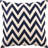 Embroidered Pillows - Zig Zag Down Filled Throw Pillow-16396811