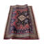 Tapis décoratif en laine de conception unique noué à la main noir/rouge 7 pi 3 po x 9 pi 11 po Fine VTG