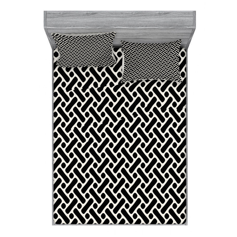 Microfiber Sheet Set, Queen Sheet Set with Fitted Sheet