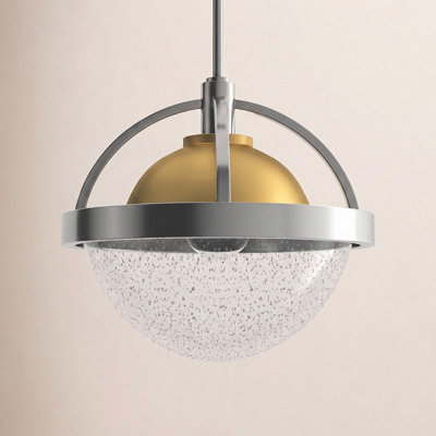 Kathryn Single Light Glass Dimmable Pendant