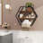 3 Piece Hexagon Metal Floating Shelf