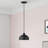 Domma 1 Light Black Mini Pendant-1545133109-1545133105