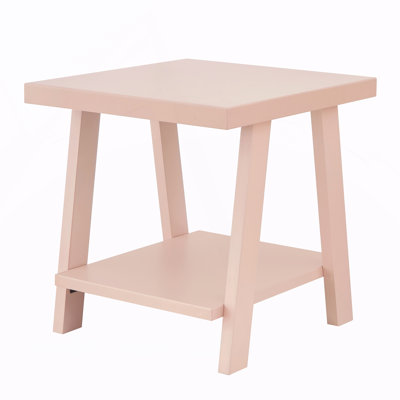 Contemporary Wood Shelf End Table