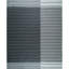Gray Hand-Knotted Wool Dotted Linear Bands Geometric Modern Contemporary Carpet Rug-1618170231