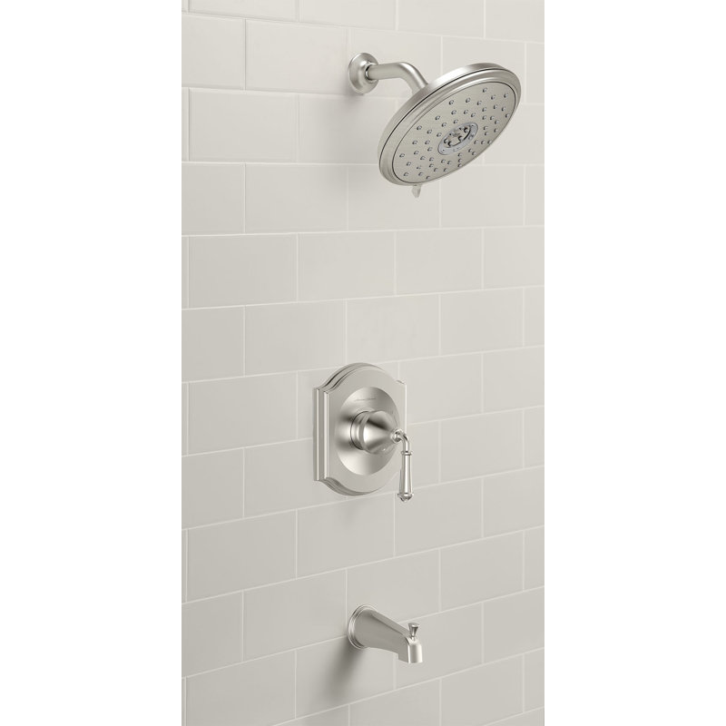 Robinet de baignoire et douche Portsmouth, Nickel brossé