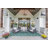 Kivett Stalk Aqua and Green Indoor Outdoor Machine Washable Area Rug-1059743074