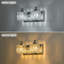 Modern Bathroom Vanity Light Fixture With K9 Crystal Shade, 2-Light Wall Mounted Mirror Lighting, Dimmable E26 Socket, Easy Installation-1451081866