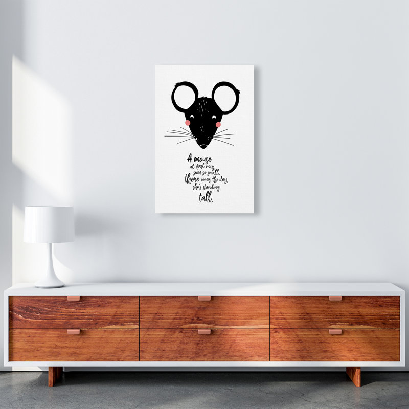 Mouse by Miniofmine - Print, 59.4cm H x 42cm W x 4cm D, Wrapped Canvas
