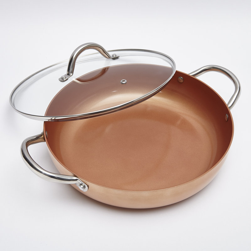Belfry Kitchen Theodosia 3.5L Non-Stick Aluminum Round Dutch Oven
