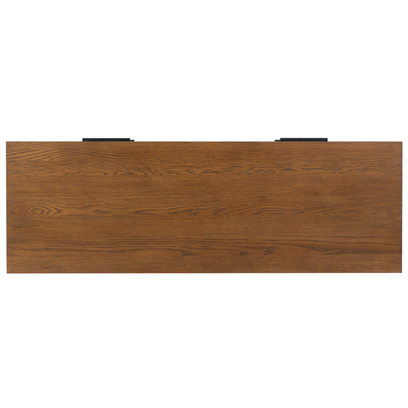 Titus 6 Drawer Stacked Dresser, Medium Oak