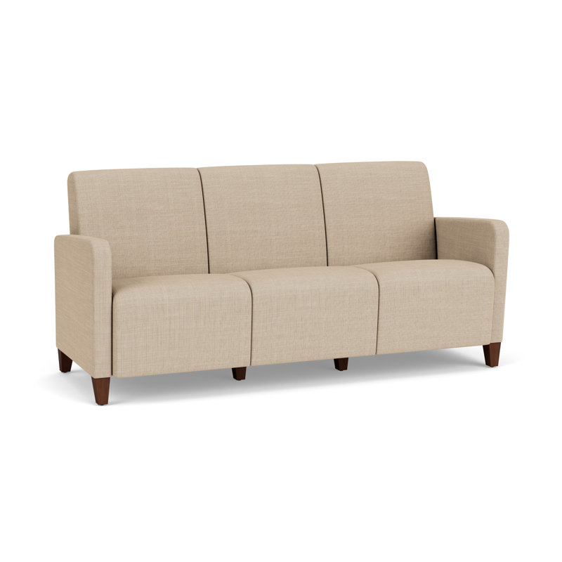 Fauteuil de réception 3 places Ravenna, Bois de noyer, Chambray calcaire