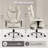 400LBS Reclining Office Chair Massage Heated Office Chair With Foot Rest – 6 Points Vibration Big And Tall With Lumbar Pillow, Adjustable Headrest And Armrest, Executive Desk Chair-1131915578