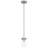 Lily 1 Light Pendant - Brushed Steel Finish-979061928
