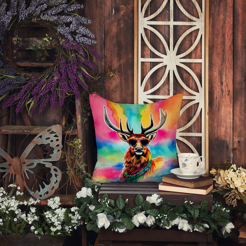 Coussin Hippie, H 14 po x l 14 po