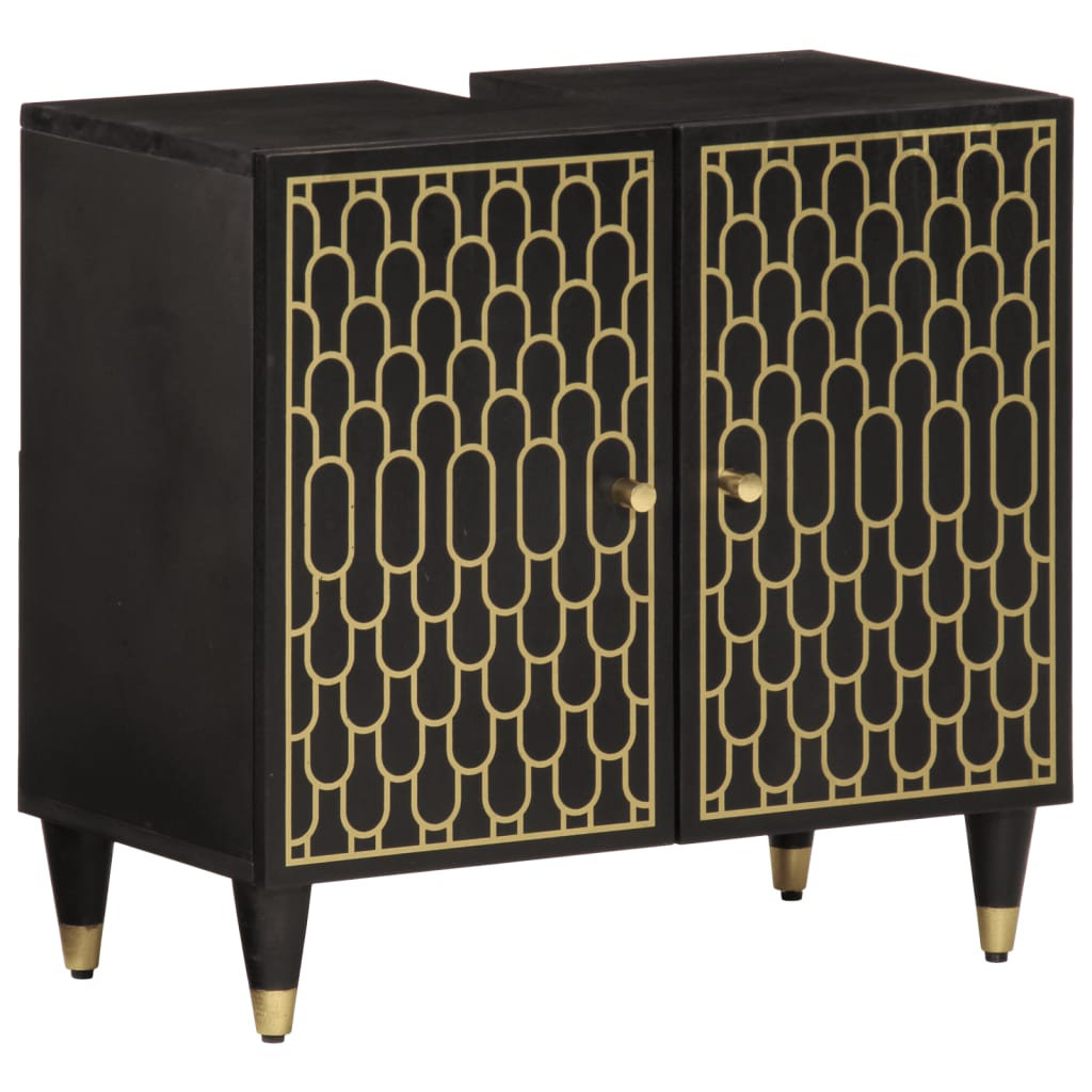 Bathroom Sink Cabinet 62X33x58 Cm Solid Wood Mango