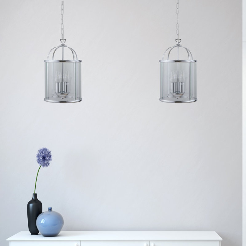 Strasburg 3 - Light Lantern Pendant, Chrome