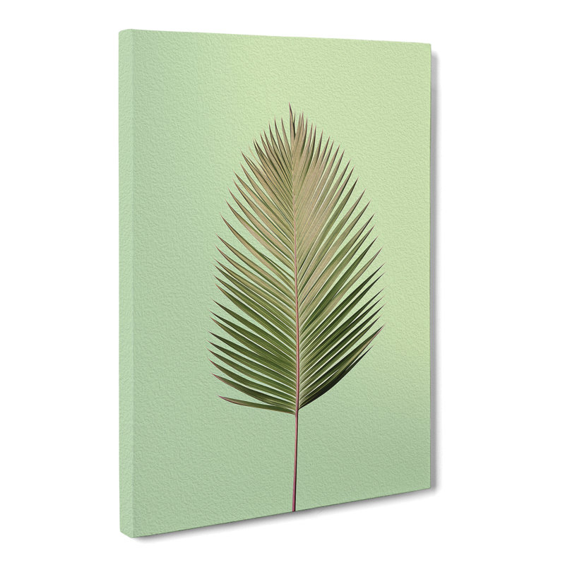 Palm Leaf Minimalism No.2 - Wrapped Canvas, 60cm H x 40cm W x 3cm D