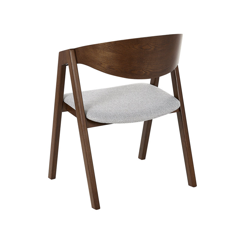 Juliette Upholstered Dining Chair, Dark Wood