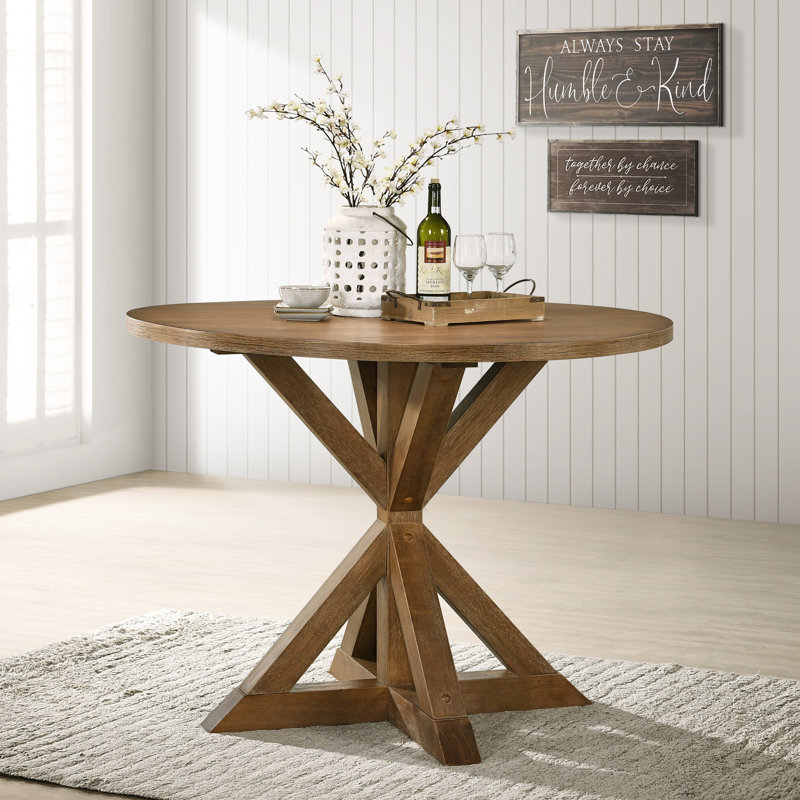 Table de salle à manger Windvale, Brun, H 31,5 po x l 48 po x P 48 po