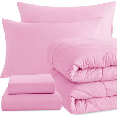 5 Pieces Soft and Breathable Twin Bedding Set