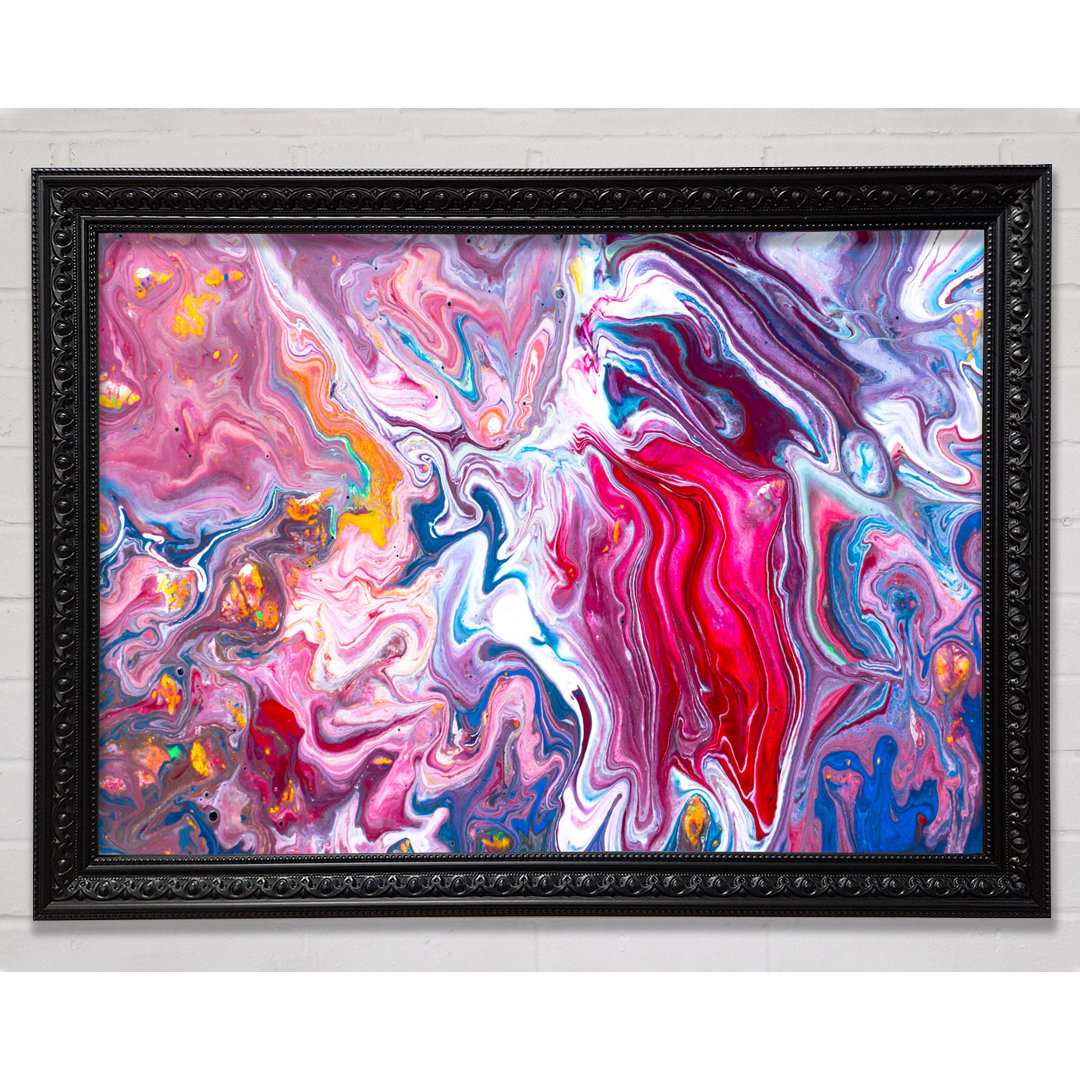 Liquid Swirl Paint Lila - Druck