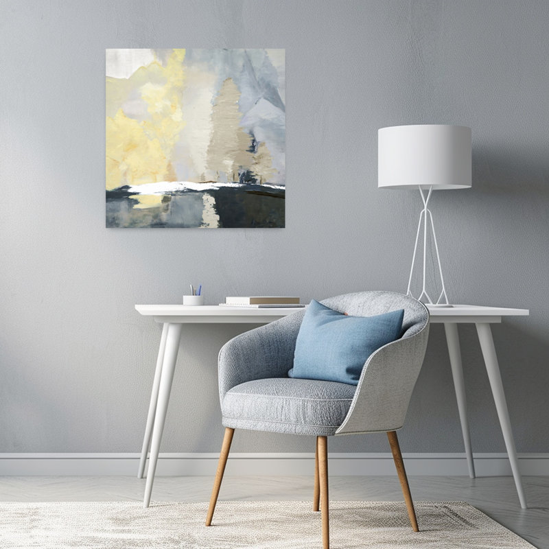 Art contemporain contemporain, paysage contemporain abstrait, H 24 po x l 24 po