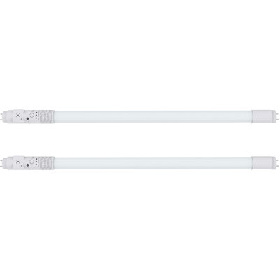 Tube d'éclairage de secours TFT à DEL 2 pi avec pile de secours, télécommande, à intensité variable, IP4X, CCT, 10 W, remplacement de tube fluorescent de 2 pieds, éclairage de secours 120min 3 W 300LM, dérivation de ballast, double extrémité, type B, paquet de 2
