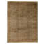 Hand Knotted Wool Area Rug in Olive Green And Gold