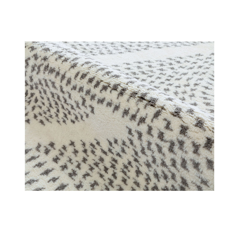 Knots And Bolts Wool Abstract Indoor Rug, Runner 2'6" x 12'