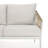 Breeze 1-Piece Wicker Patio 3-Seater Sofa With Beige Cushions