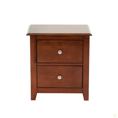 Table de chevet avec 2 tiroirs Selma