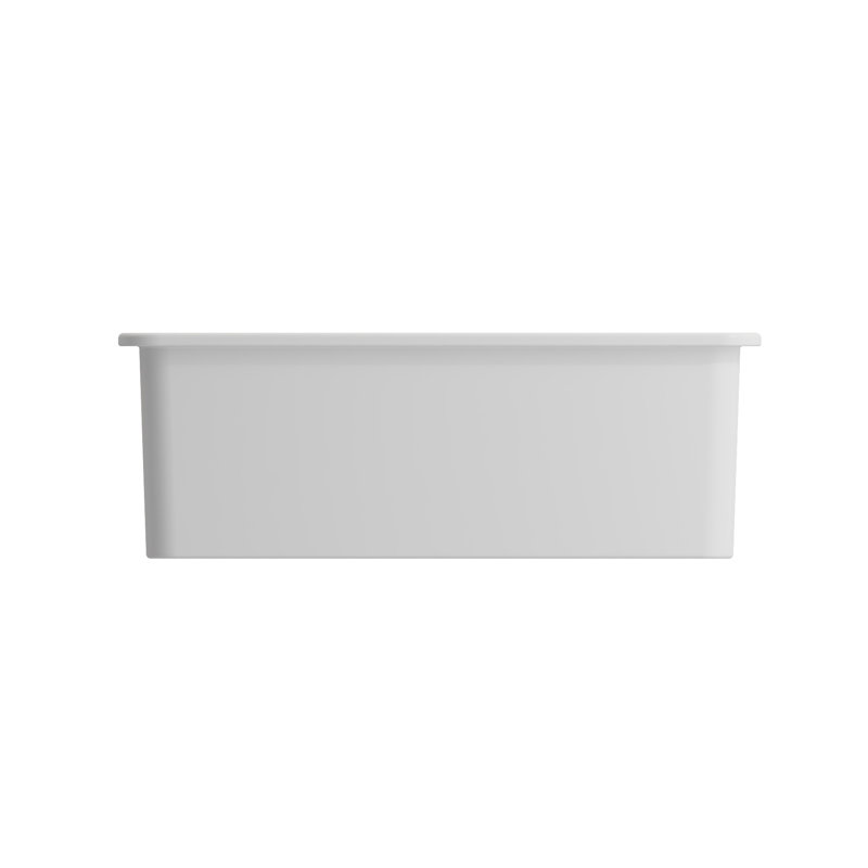 26.75'' L Kitchen Sink, Matte White